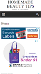 Mobile Screenshot of homemadebeautytips.org